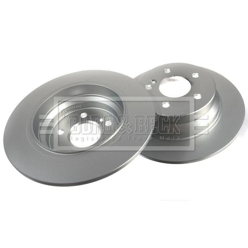 Borg & Beck 2 x Solid Rear Brake Discs BBD4354