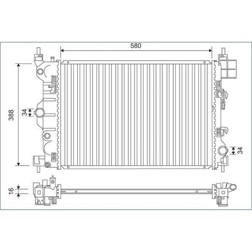 Valeo Engine Radiator 701171
