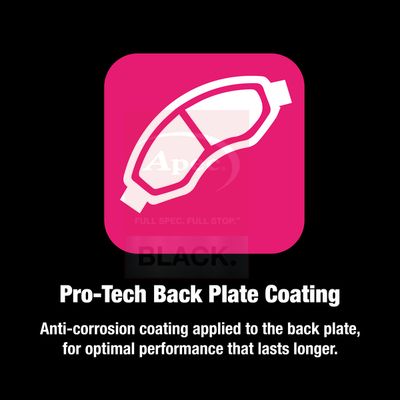 Apec Black Rear Brake Pad Set PAD1197B