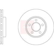 Apec 2 x Vented Brake Discs DSK3417