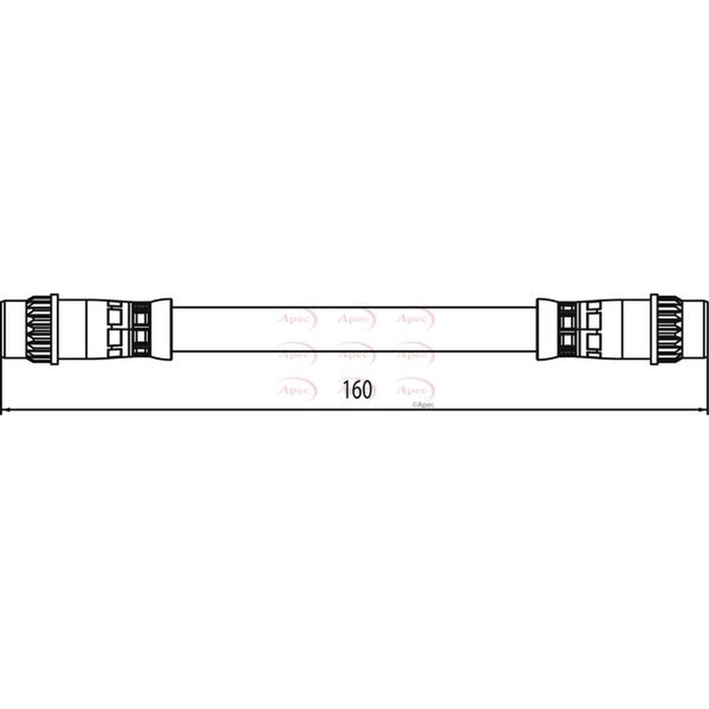 Apec Brake Hydraulic Hose Line Rear HOS4062