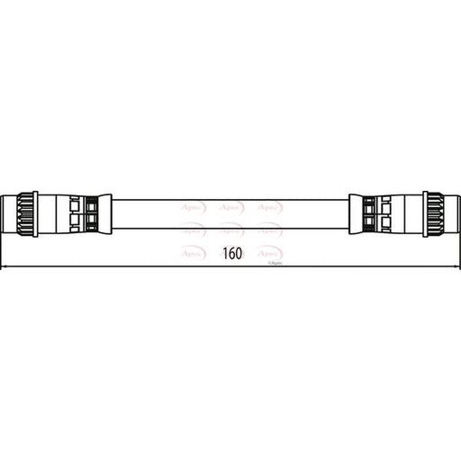 Apec Brake Hydraulic Hose Line Rear HOS4062