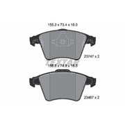 Textar Front Brake Pad Set 2374701