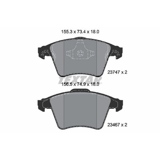 Textar Front Brake Pad Set 2374702