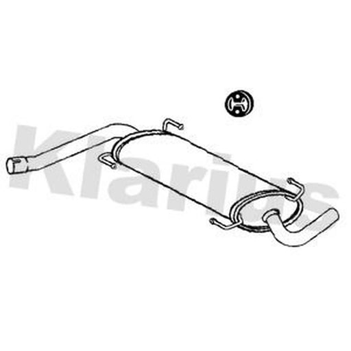 Klarius Box With Tail Pipe (Lhd) Rear CN714Q 1606609580 CN714Q