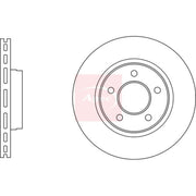 Apec 2 x Vented Front Brake Discs DSK3093