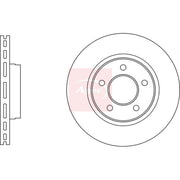 Apec 2 x Vented Front Brake Discs DSK3093