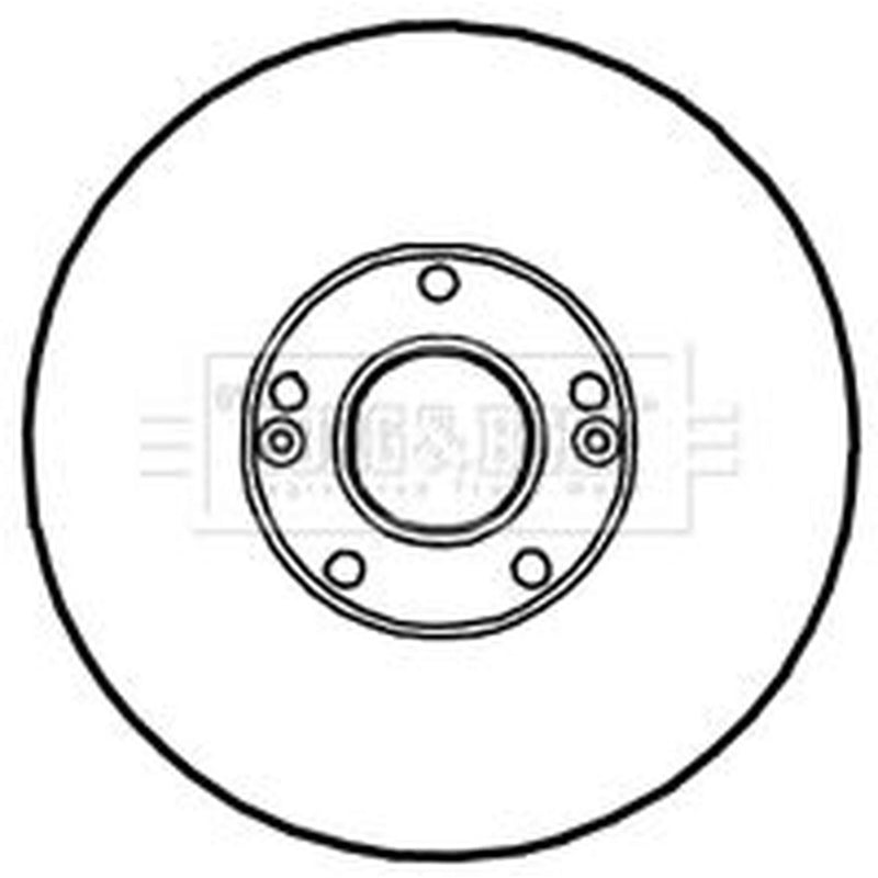 Borg & Beck 2 x Vented Front Brake Discs BBD4702
