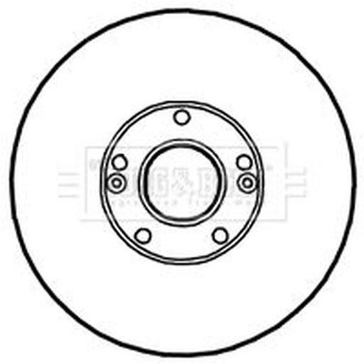 Borg & Beck 2 x Vented Front Brake Discs BBD4702