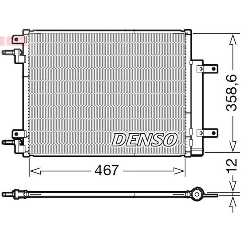 Denso Air Conditioning Condenser DCN20046