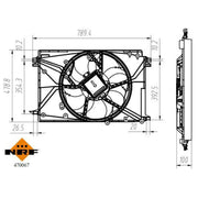 NRF Engine Cooling Fan 470067