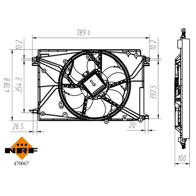 NRF Engine Cooling Fan 470067
