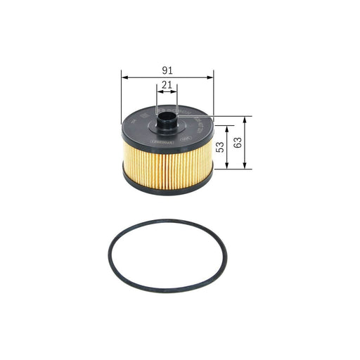 Genuine Bosch Car Oil Filter P7231 Fits Nissan Qashqai Dig-T - 1.2 - 14- F026407 Bosch  - Town Parts