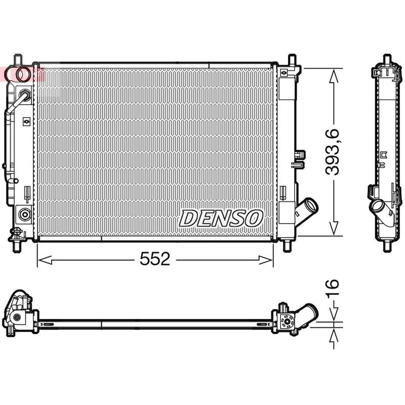 Denso Engine Radiator DRM41016