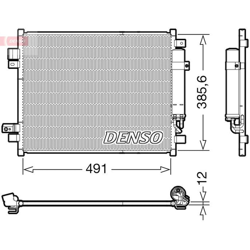 Denso Air Conditioning Condenser DCN46034