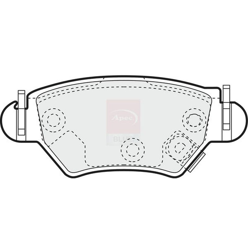 Apec Rear Brake Pad Set PD3123