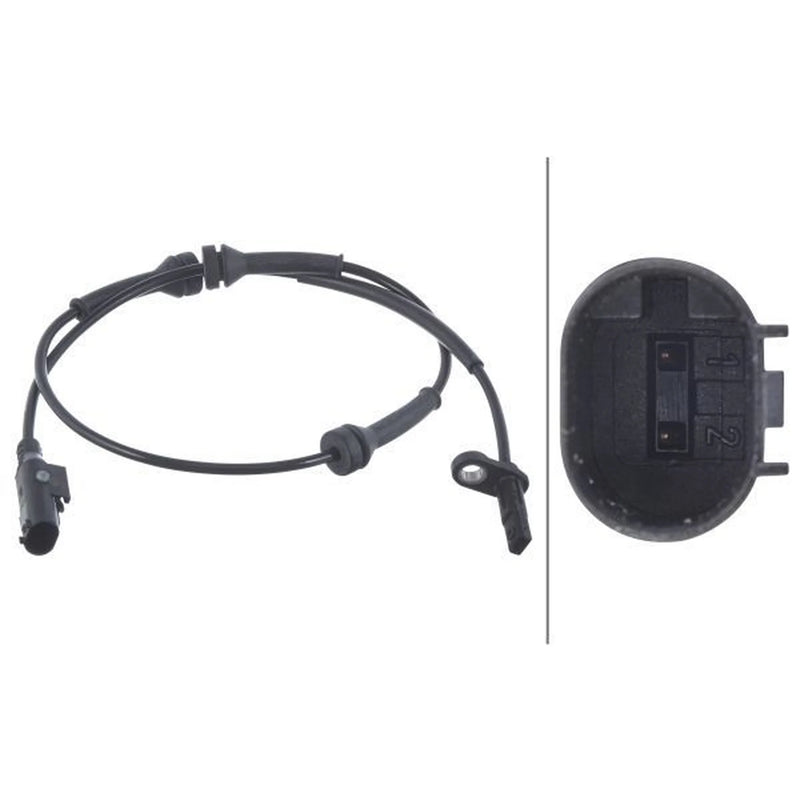 Hella ABS Wheel Speed Sensor Rear 6PU 012 039-641