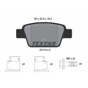 Textar Rear Brake Pad Set 2371401