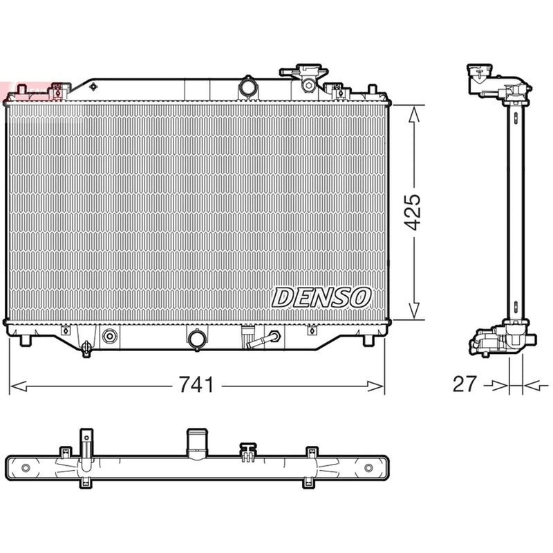 Denso Engine Radiator DRM44051