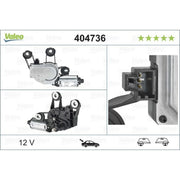 Valeo Front/Rear Wiper Motor Rear 404736