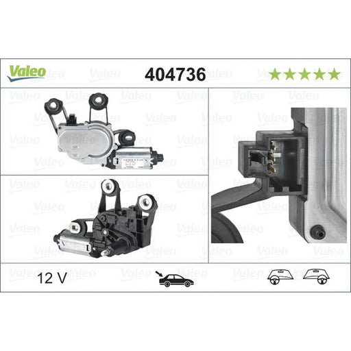 Valeo Front/Rear Wiper Motor Rear 404736