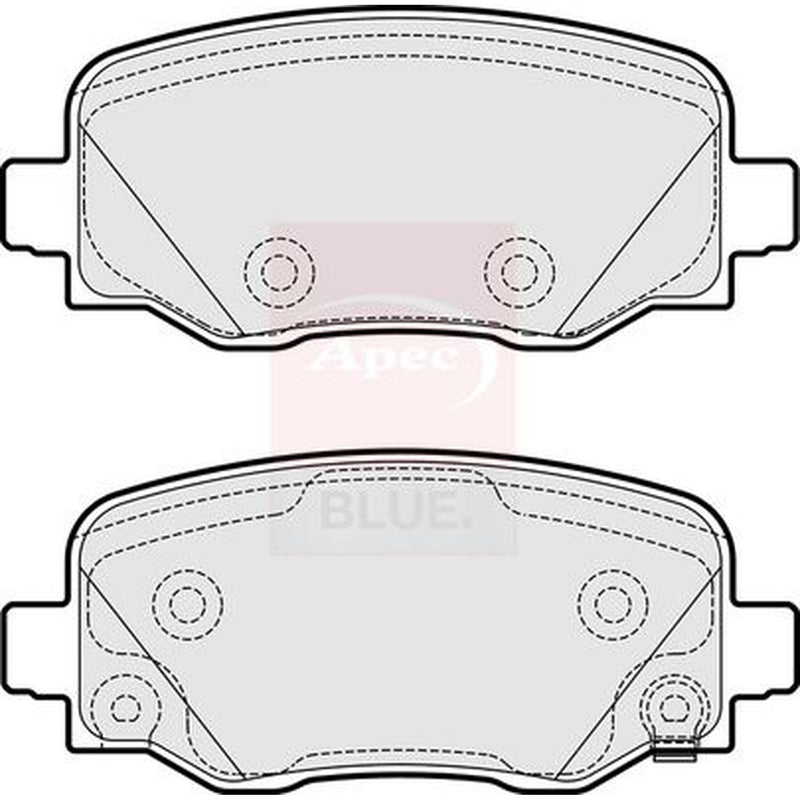Apec Rear Brake Pad Set PD3751
