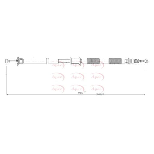 Apec Handbrake Cable Left Rear CAB1553