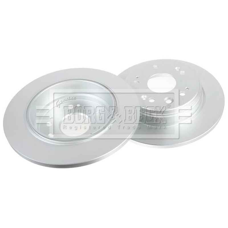 Borg & Beck 2 x Solid Rear Brake Discs BBD4590