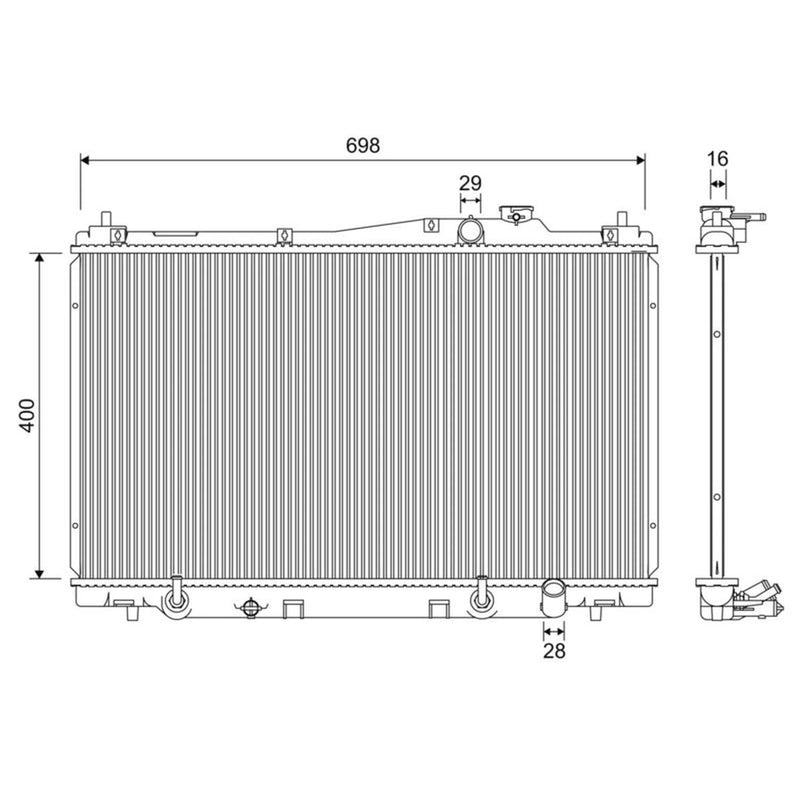 Valeo Engine Radiator 701232