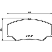 Mintex Front Brake Pad Set MDB1341