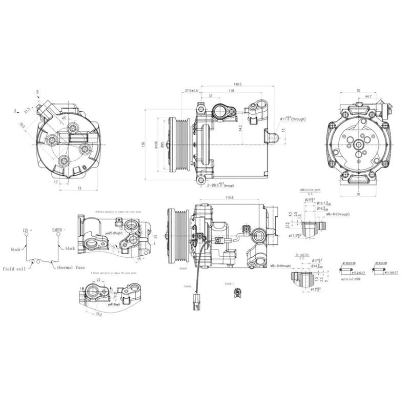 Hella Air Conditioning Compressor 8FK 366 200-451