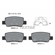 Textar Rear Brake Pad Set 2652001