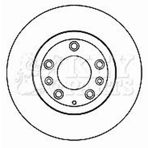 Key Parts 2 x Vented Front Brake Discs KBD4693
