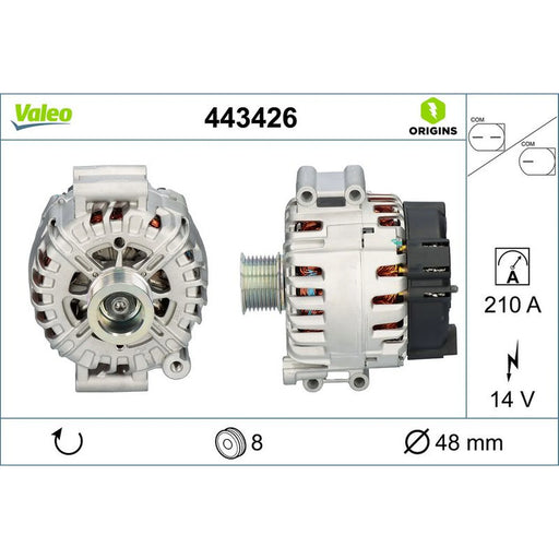 Valeo Car Alternator 12V 443426