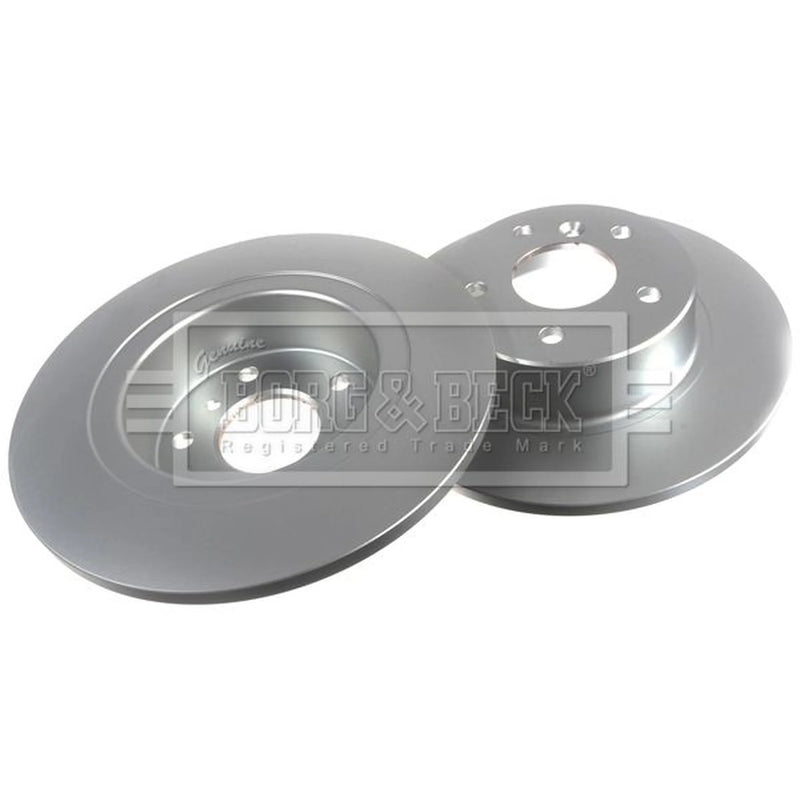 Borg & Beck 2 x Solid Rear Brake Discs BBD4085