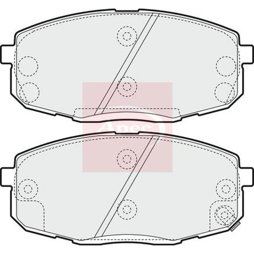 Apec Front Brake Pad Set PAD1555