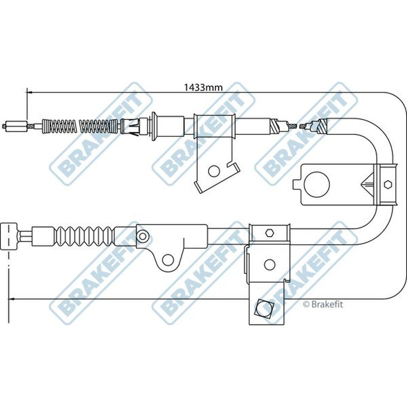Apec Handbrake Cable Right Rear BBC3306