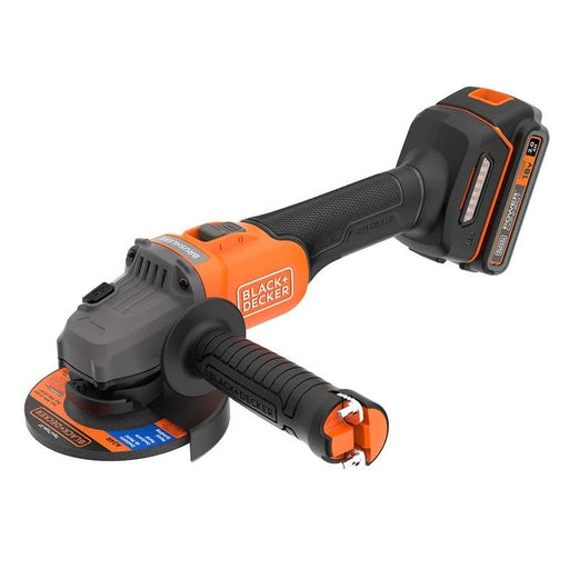 Black + Decker BCG6L8D13 POWERCONNECT™ Brushless Angle Grinder 18V 1 x 2.0Ah