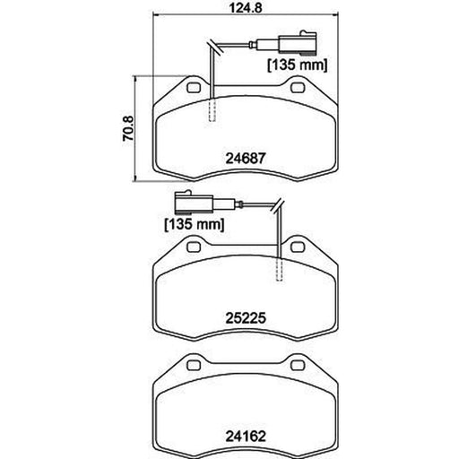 Mintex Front Brake Pad Set MDB3207