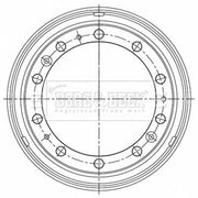 Borg & Beck Brake Drum Assembly Front BBR32557
