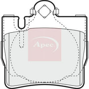 Apec Rear Brake Pad Set PAD1156
