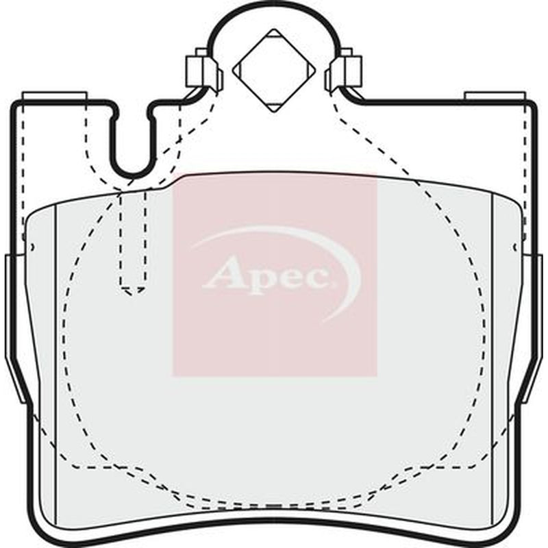 Apec Rear Brake Pad Set PAD1156