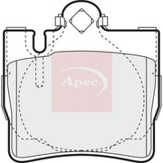 Apec Rear Brake Pad Set PAD1156