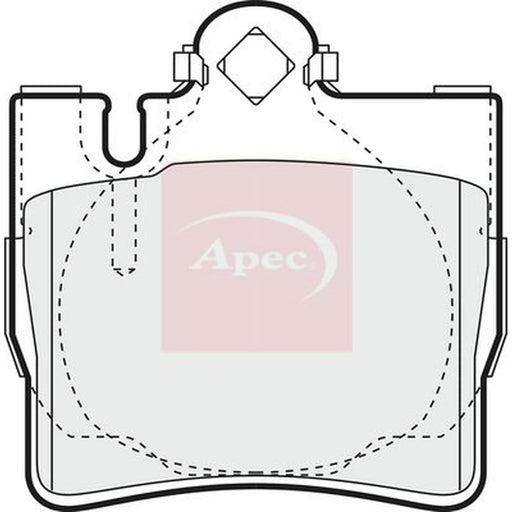 Apec Rear Brake Pad Set PAD1156
