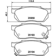 DON Front Brake Pad Set PCP1536