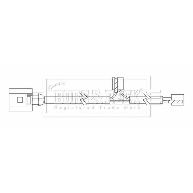 Borg & Beck Brake Pad Wear Sensor Front BWL3217