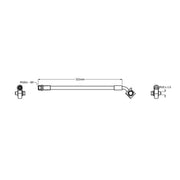 Juratek Brake Hydraulic Hose Line Front Right JBH1502R