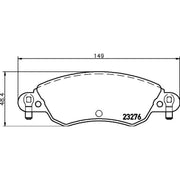 DON Front Brake Pad Set PCP1923