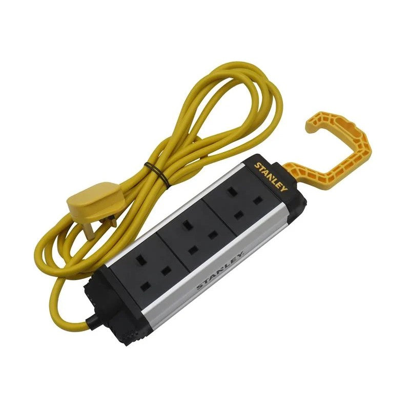STANLEY® Electrical 3-Gang Powerboard with Foldable Hook 3m - SXECFA1AHFE