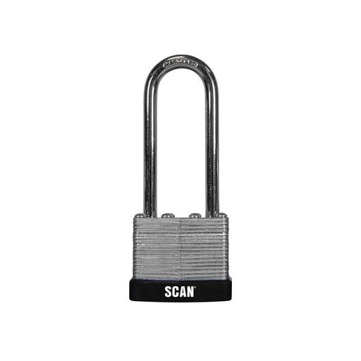 Scan Laminated Steel Padlock 40mm Long Shackle - QC0140L